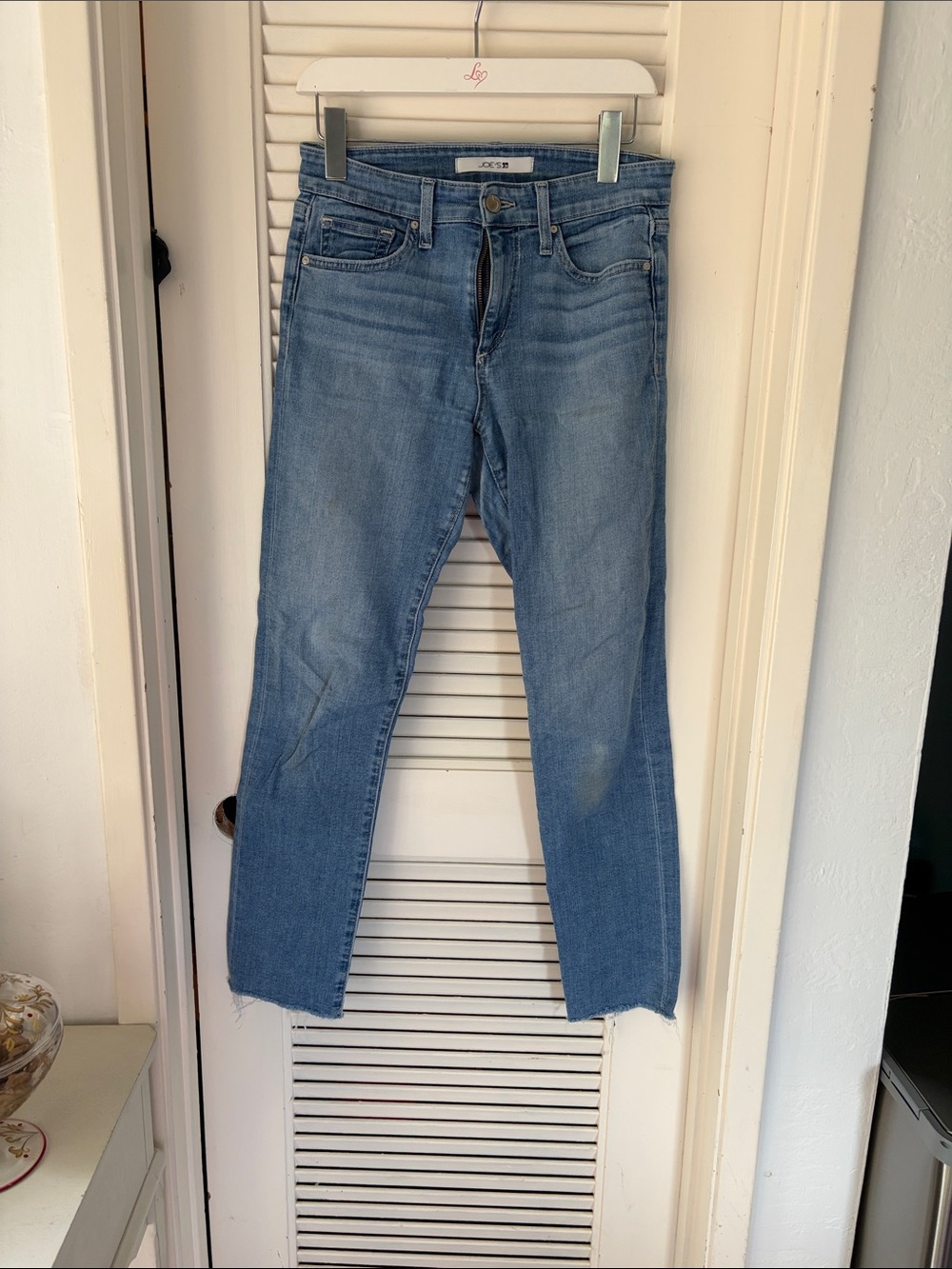 Joe's Jeans Medium Blue Straight Leg Jeans